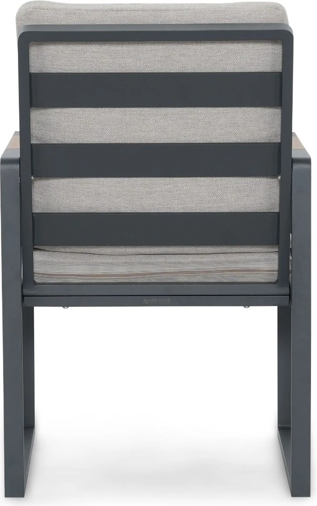 Tuinset 4 personen 200 cm Aluminium Grijs Lifestyle Garden Furniture Alessio/Brookline