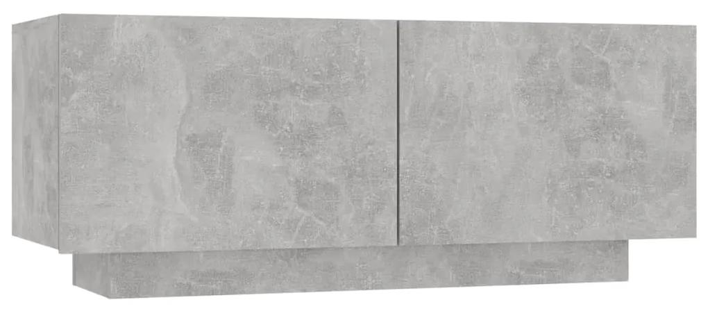 vidaXL Nachtkastje 100x35x40 cm spaanplaat betongrijs