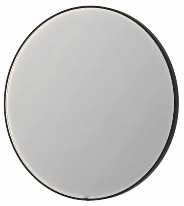 INK SP24 spiegel - 120x4x120cm rond in stalen kader incl dir LED - verwarming - color changing - dimbaar en schakelaar - geborsteld metal black 8409459