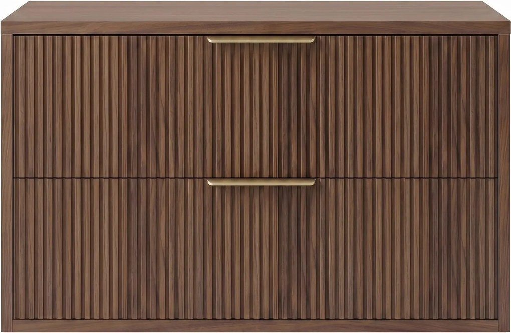 Badkamerkast onder wastafel Rea Mono 80cm Brown