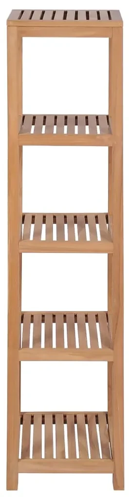 vidaXL Badkamer opbergrek 4-laags 42x42x165 cm massief teakhout