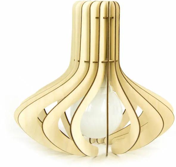 Bomerango Octo lampenkap - Hout - Small- Tafellamp - Hanglamp - Scandinavisch design - klein