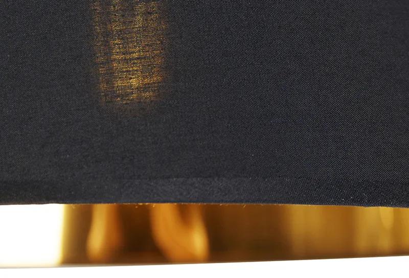 Moderne booglamp zwart met goud - Arc Basic Modern E27 Binnenverlichting Lamp