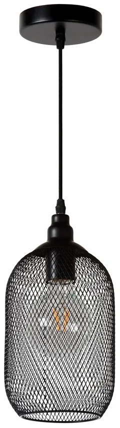 Lucide Mesh hanglamp 15cm 1x E27 zwart