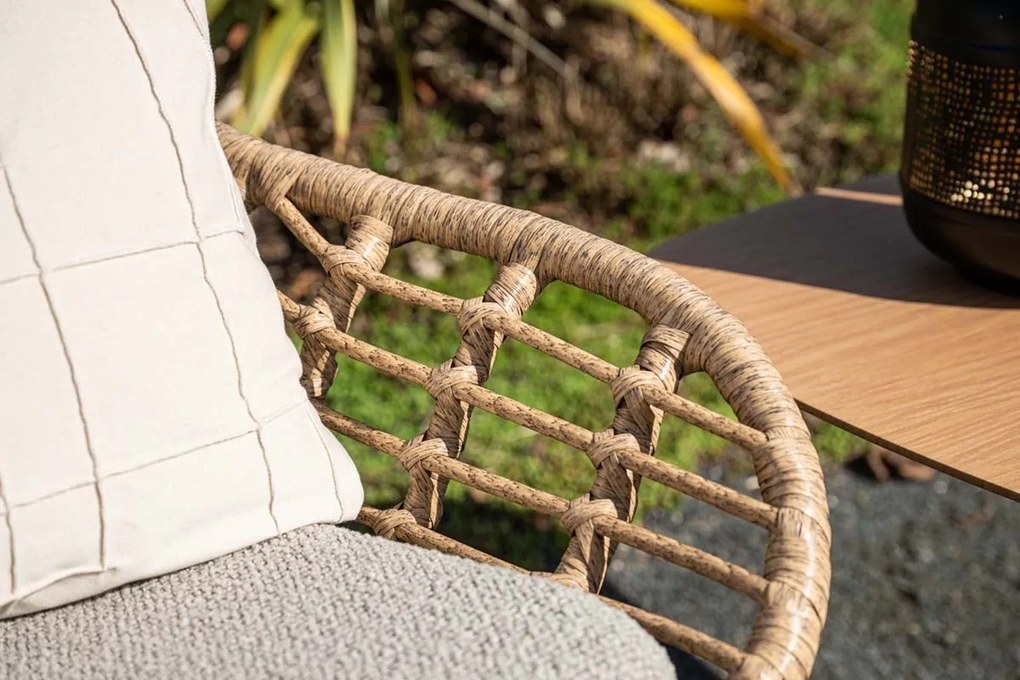 Castello loungestoel - Natural rotan - inclusief kussens OP=OP