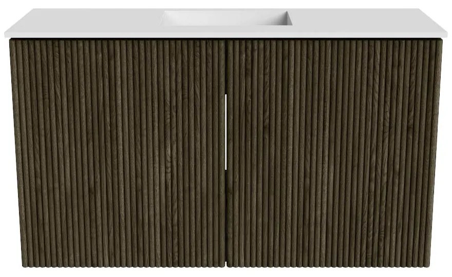 Mondiaz Joya 70cm toiletmeubel shadow met wastafel faye midden zonder kraangat talc
