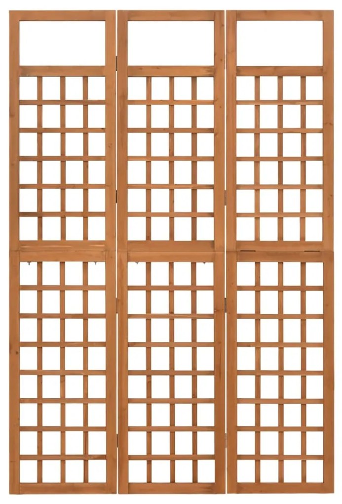 vidaXL Kamerscherm/trellis met 3 panelen 121x180,5 cm vurenhout