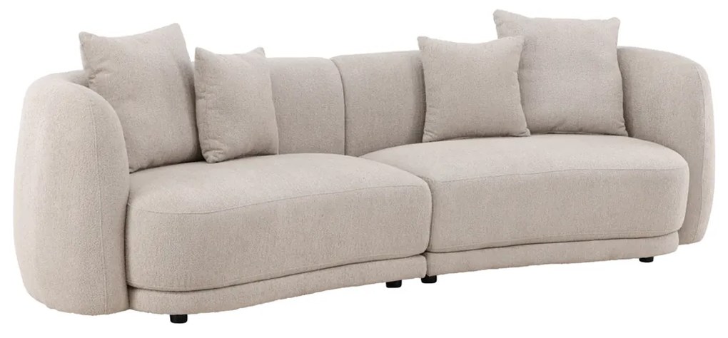 Driezitsbank Boucle Beige