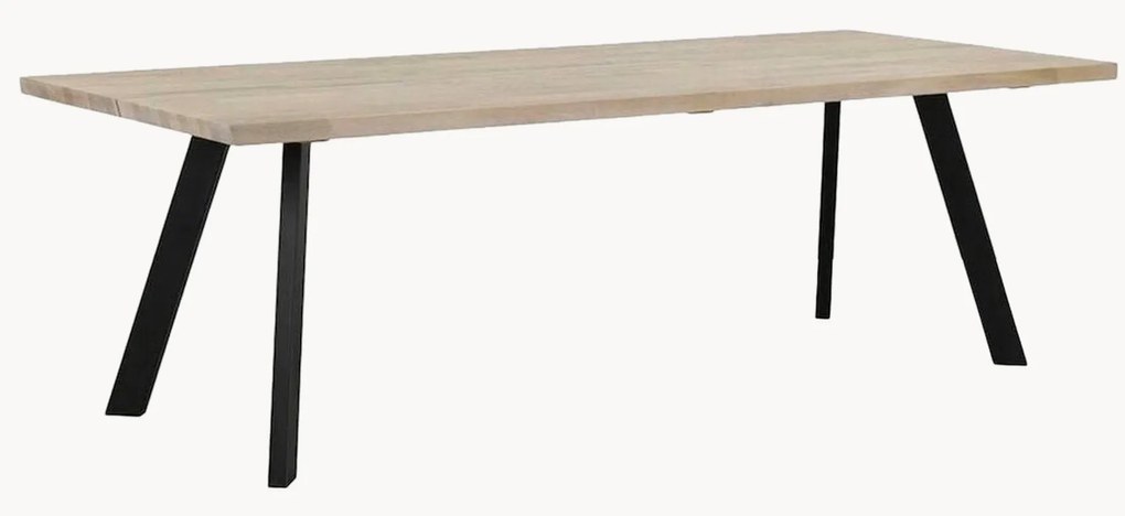 Eettafel Fred met eikenhouten tafelblad