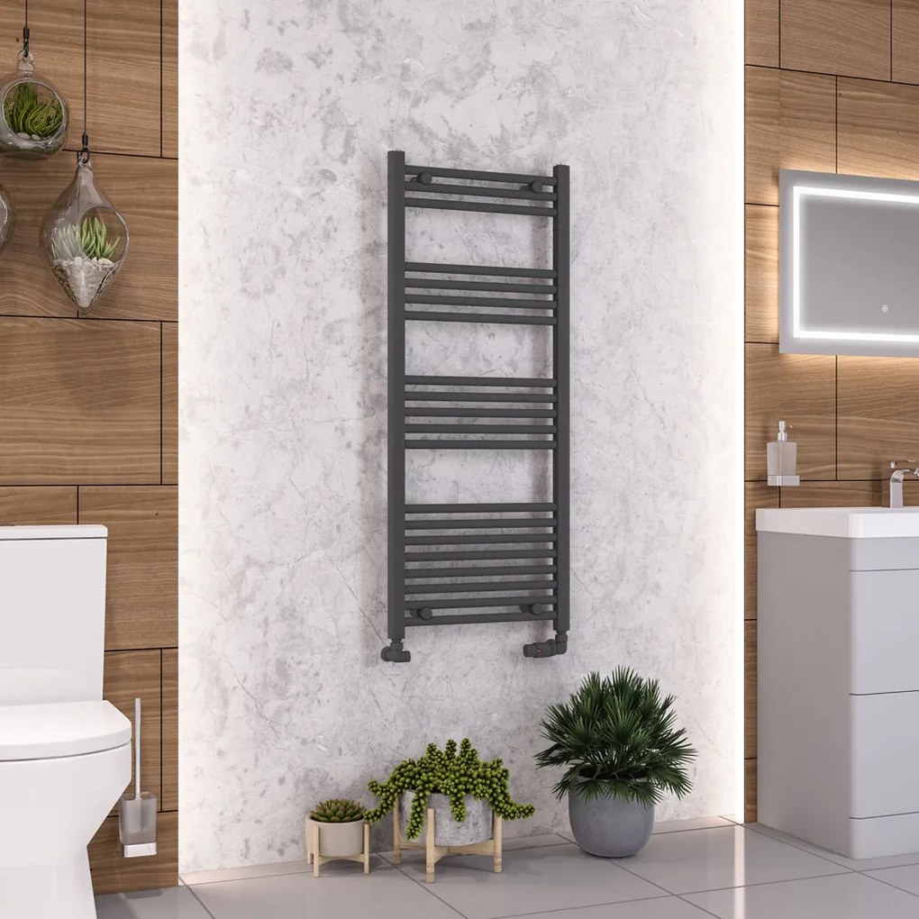 Eastbrook Wendover handdoekradiator 50x120cm 521W antraciet