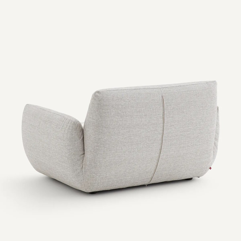Fauteuil in jaspé stof, Spogano