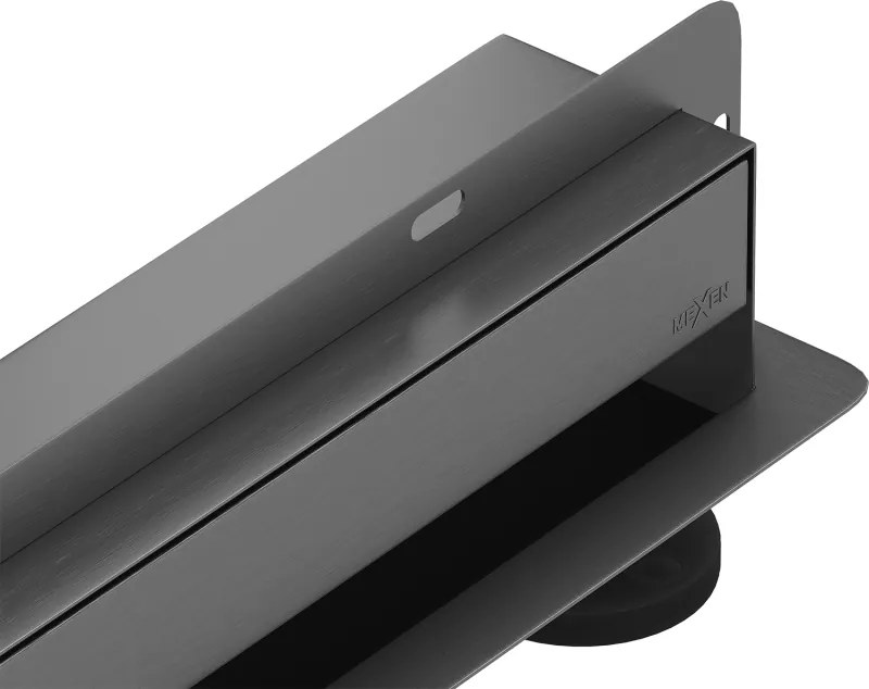 Mexen Flat Wall muurstijl douchegoot 2-in-1 50 cm, gun gray geborsteld - 1E30050