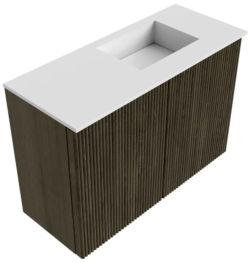 Mondiaz Joya 60cm toiletmeubel shadow met wastafel faye rechts 1 kraangat talc