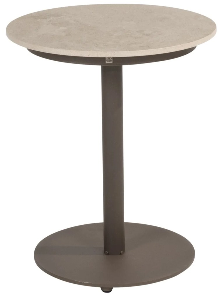 Boaz bijzettafel 45xH55 cm ceramic middenpoot terre 4 Seasons Outdoor