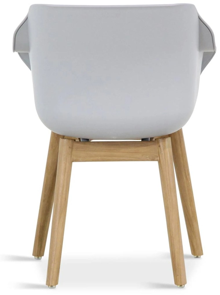 Tuinset Ronde Tuintafel 4 personen 120 cm Kunststof Grijs Hartman Sophie