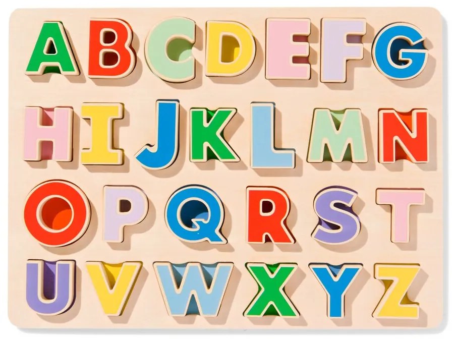 HEMA Inlegpuzzel Letters Hout 22x29.4