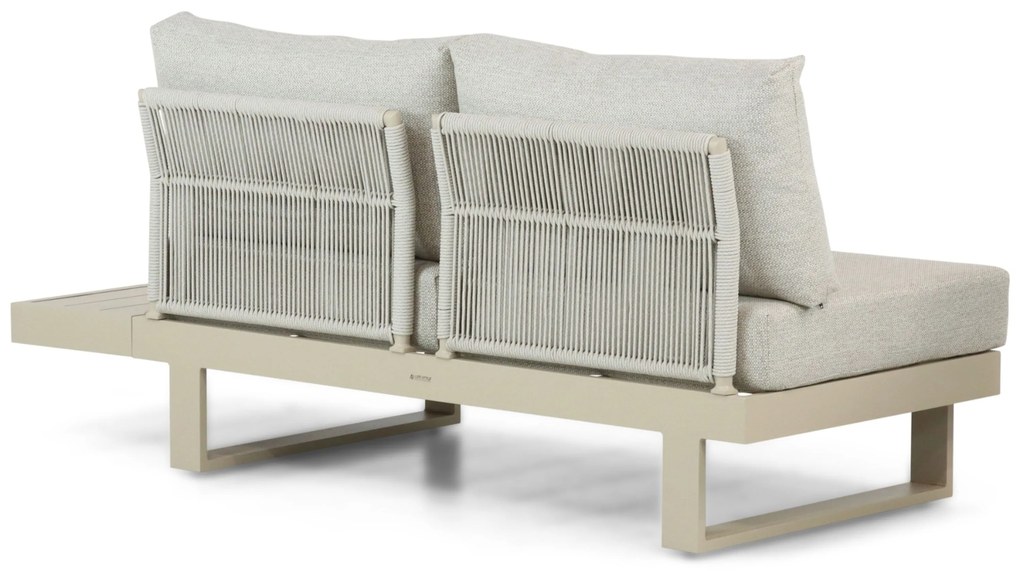 Hoek loungeset 6 personen Aluminium Taupe Lifestyle Garden Furniture Lorenzo