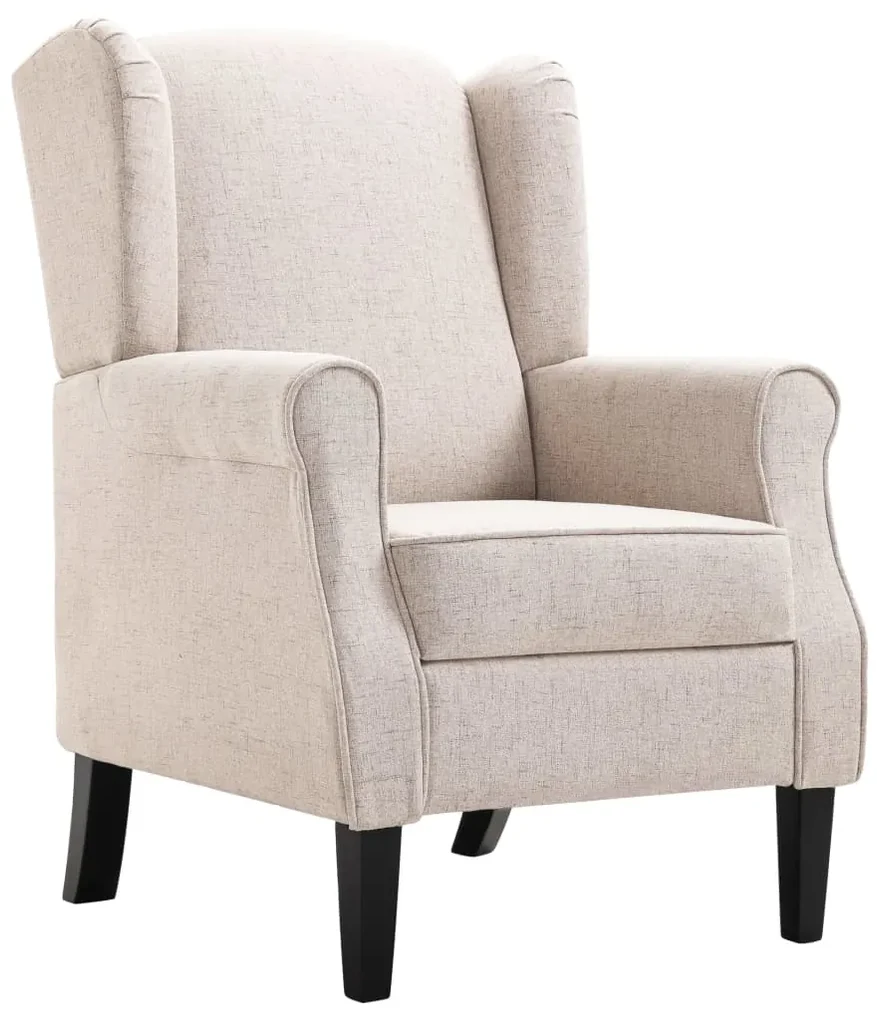 vidaXL Fauteuil stof beige