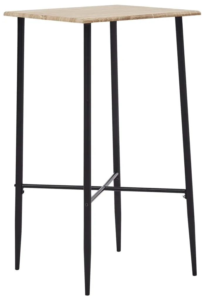 vidaXL 5-delige Barset stof zwart