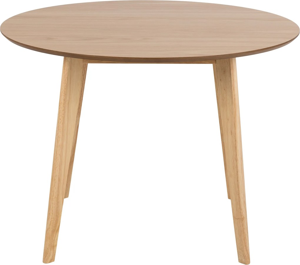 ROXY Natuurlijk eiken 90 cm - RONDE TAFEL VOOR KEUKEN/EETKAMER RETRO