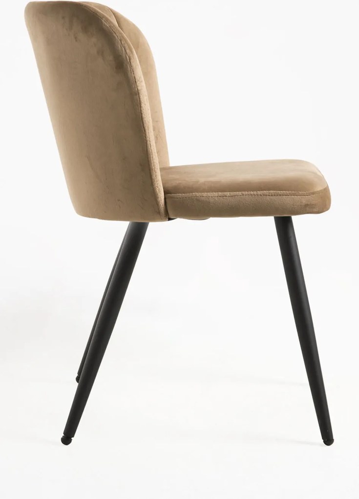 Set 4 Luk Fluwelen Stoelen