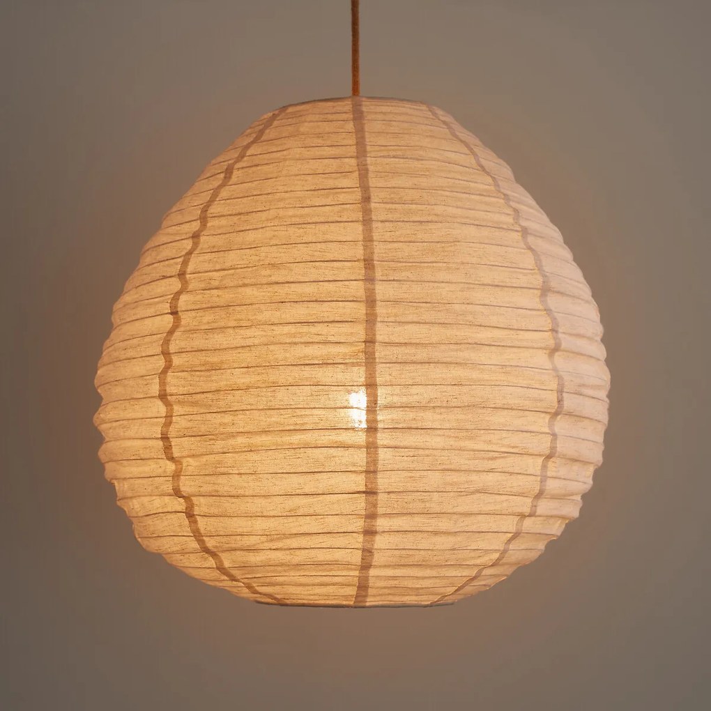 Bolvormige hanglamp in jute stof Ø55 cm, Robia