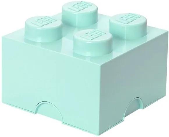 LEGO Opbergbox: Brick 4 (6 ltr) - Blauw Aqua
