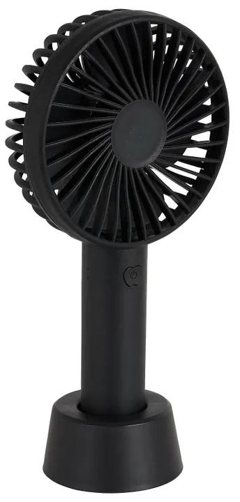 Mini ventilator tafelmodel usb - 21x11x7 cm - zwart