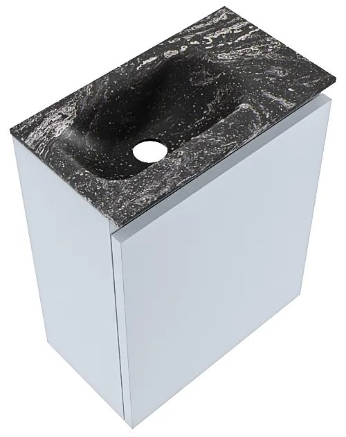 Mondiaz Ture DLux toiletmeubel 40cm clay met wastafel lava links met kraangat