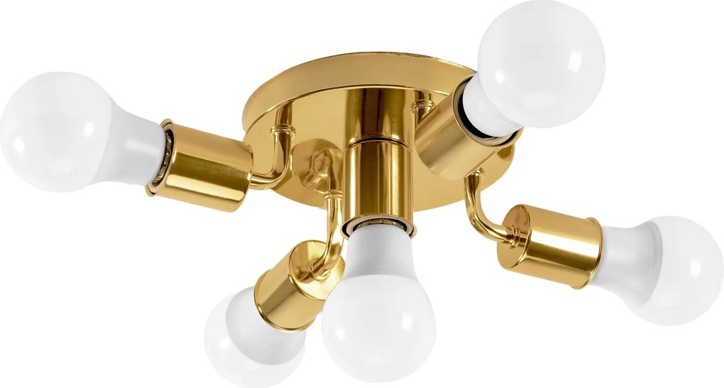 Metalen Spotlight Plafondlamp Goud APP708-5c