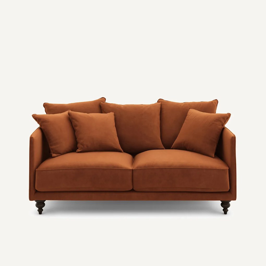 3-zits compacte fluwelen zetel, Lazare