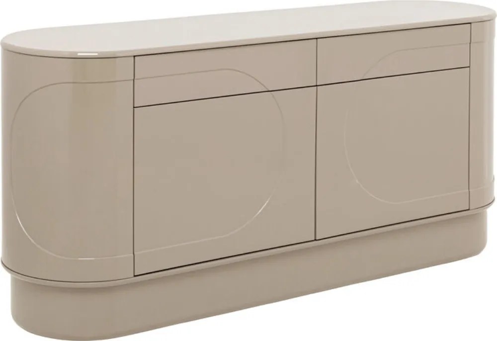 Beige Retro Dressoir - 160x42x75cm.