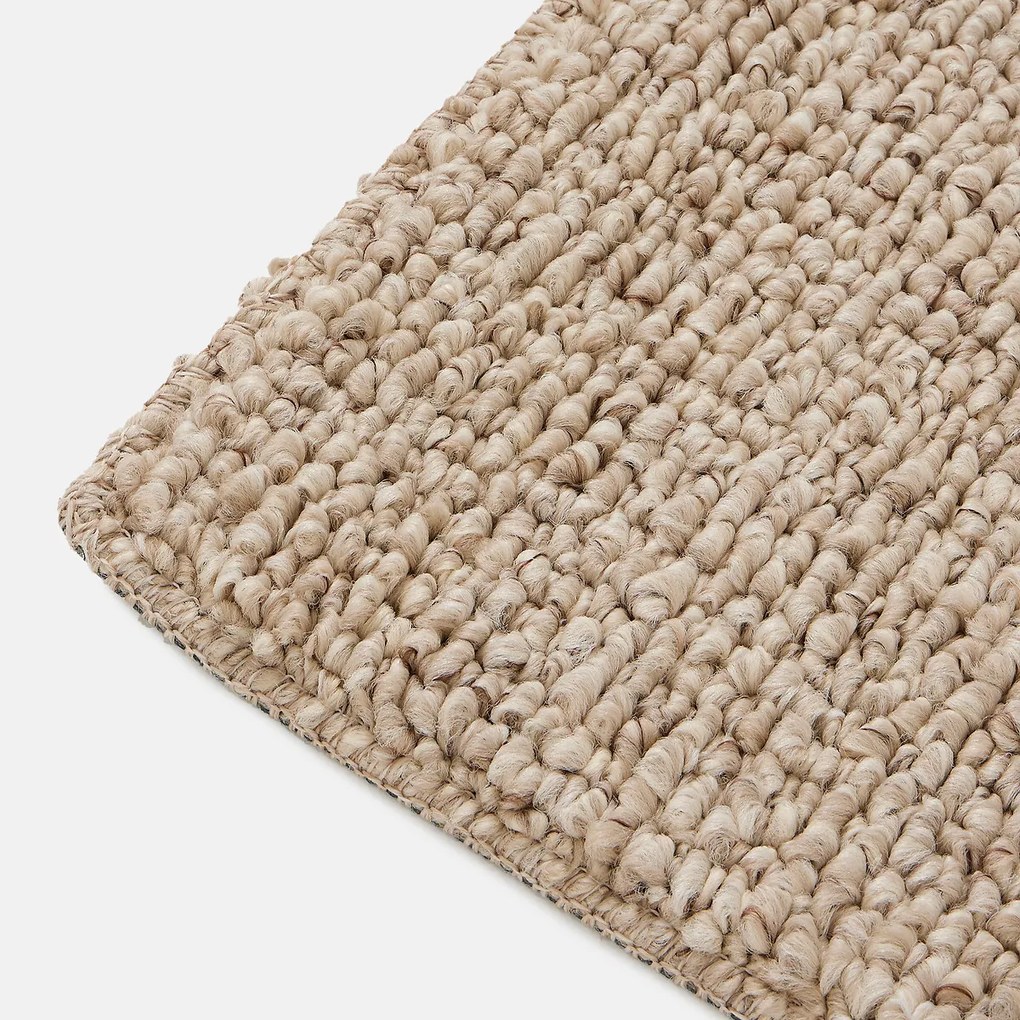 Vloerkleed met grove, fluweelachtige lussen, CURL