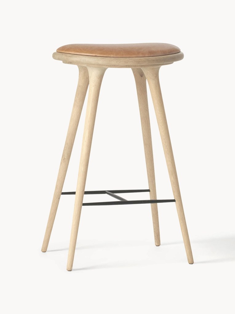 Eikenhout barkruk High Stool