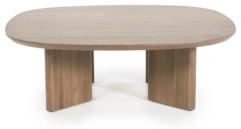 Eleonora Stef Salontafel Bruin Eiken 100 Cm - 100 X 100cm.