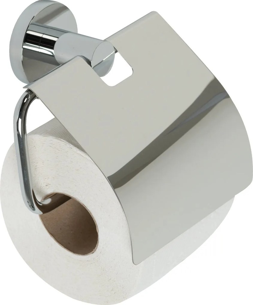 Plieger Vigo toiletrolhouder met klep chroom