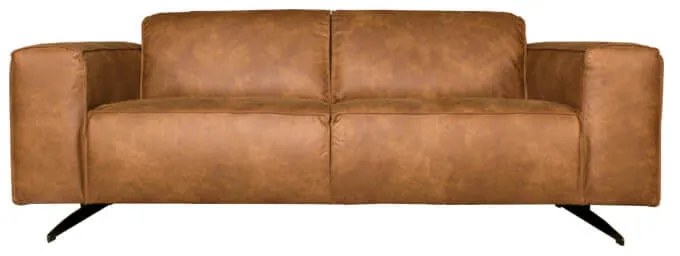 2-zits bank Lambada | leer Colorado cognac 03 | 1,88 mtr breed