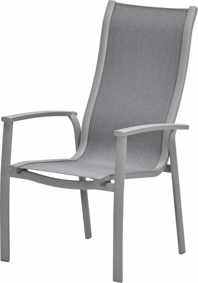 Garden Impressions Hilly tuinstoel stapelbaar taupe - 2 stuks