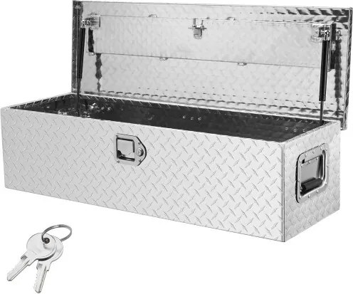 VEVOR 990 x 330 x 254 mm gereedschapskist voor laadbak, afsluitbaar 83 L gereedschapskist, opbergruimte, gereedschapskist, laadvermogen 39 kg, gereedschapskistorganizer voor campers, auto's, enz.