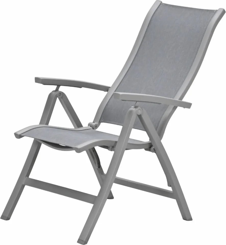 Garden Impressions Hilly tuinstoel verstelbaar taupe - 2 stuks