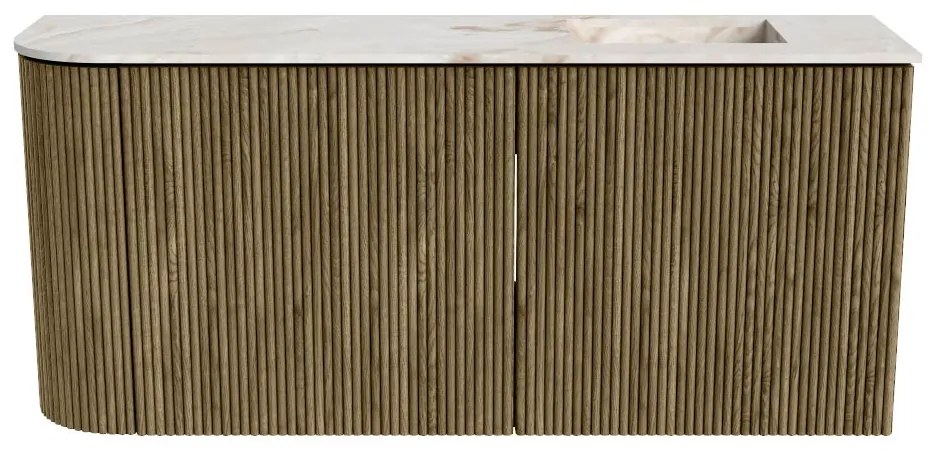 Mondiaz Joya DLux 90cm toiletmeubel ronding links dusk met wastafel faye rechts zonder kraangat frappe