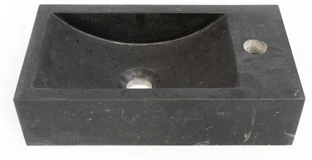 Saniclass Noche Fontein - 22x40x10cm - natuursteen donker GXB 220x400x100 Small L/R