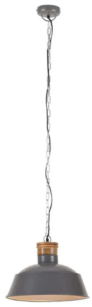 vidaXL Hanglamp industrieel E27 42 cm grijs