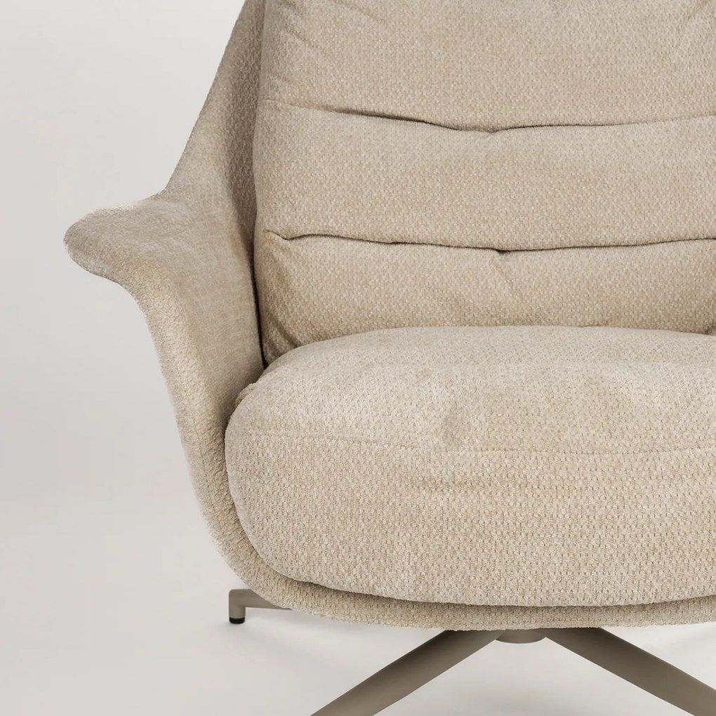 Zuiver Philly Beige Fauteuil Draaibaar
