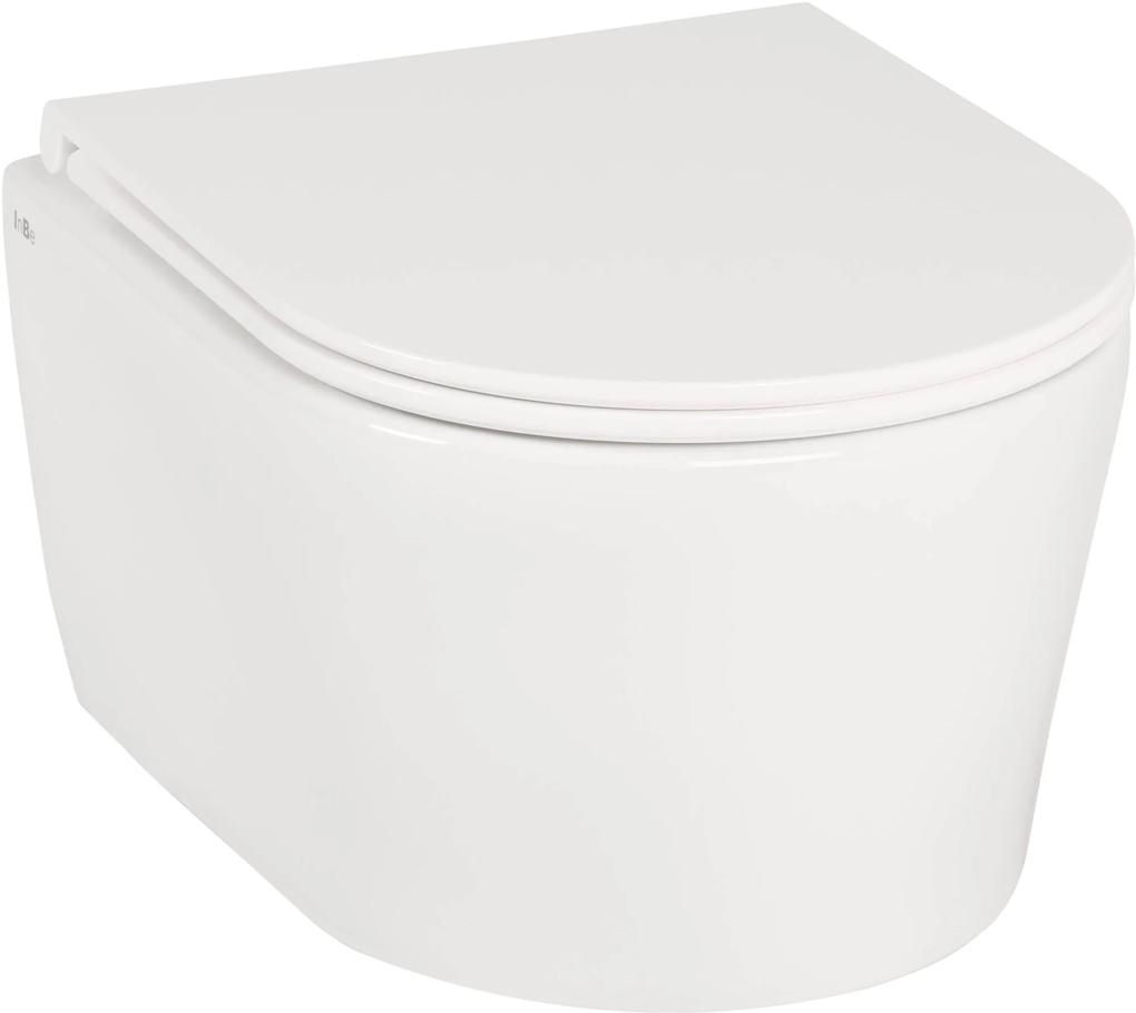 Clou InBe compact hangtoilet en quickrelease toiletbril met softclose Wit