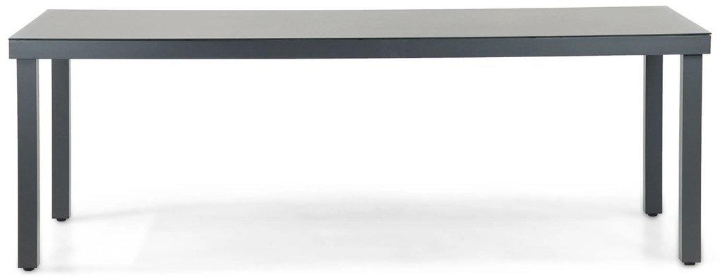 Tuinset 6 personen 220 cm Aluminium/textileen Grijs Presto Vasto/Porto