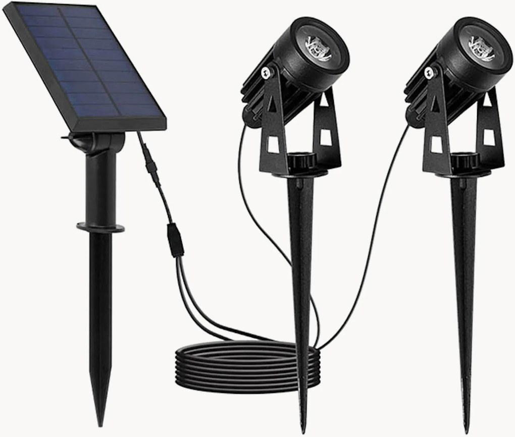 Solar grondlampen Roundy, 2-delig