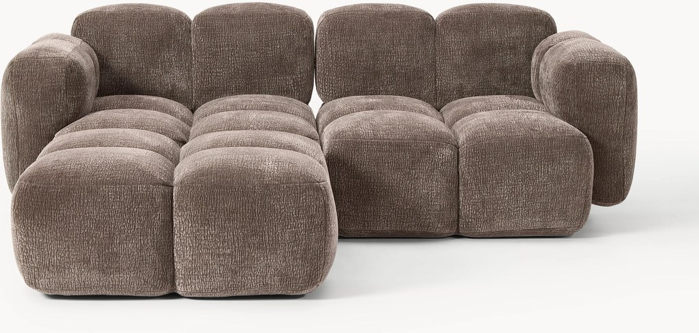 Modulaire bank Tayla (3-zits) met poef (links/rechts)