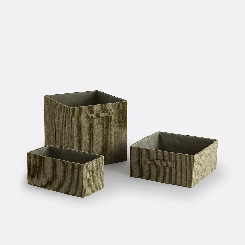 Opplooibare mand, geribd fluweel, Veloudo
