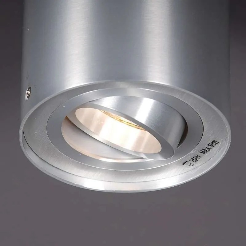 Spot / Opbouwspot / Plafondspot staal draai- en kantelbaar - Rondoo up Design, Modern GU10 Binnenverlichting Lamp